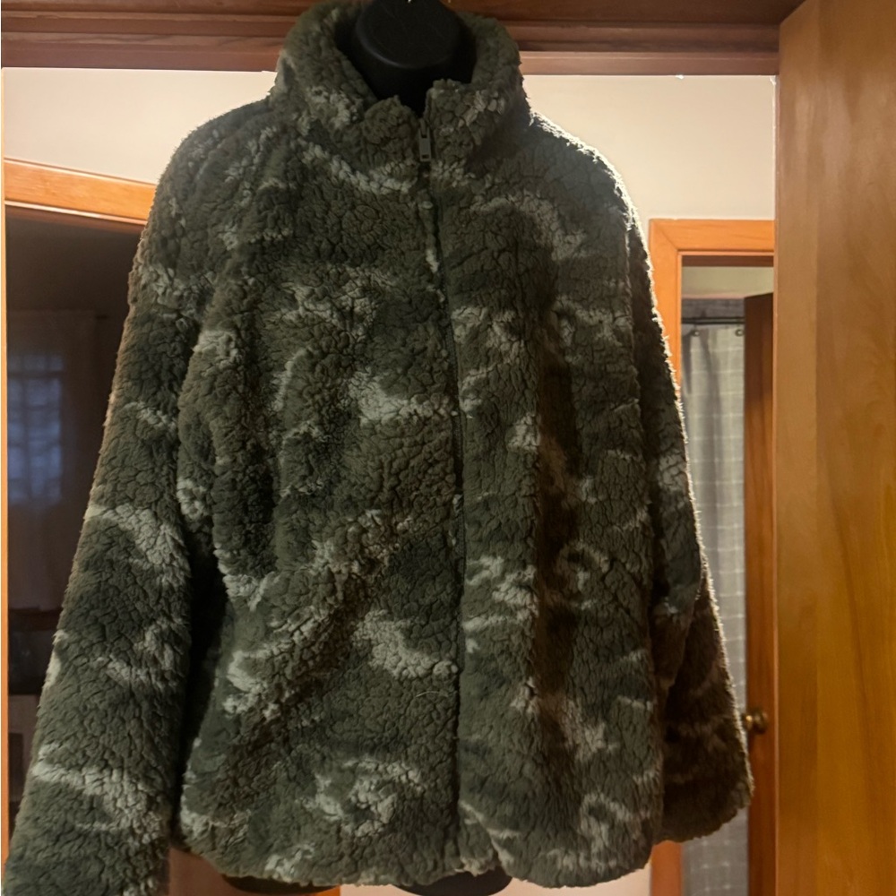 Nine West Olive Teddy Jacket